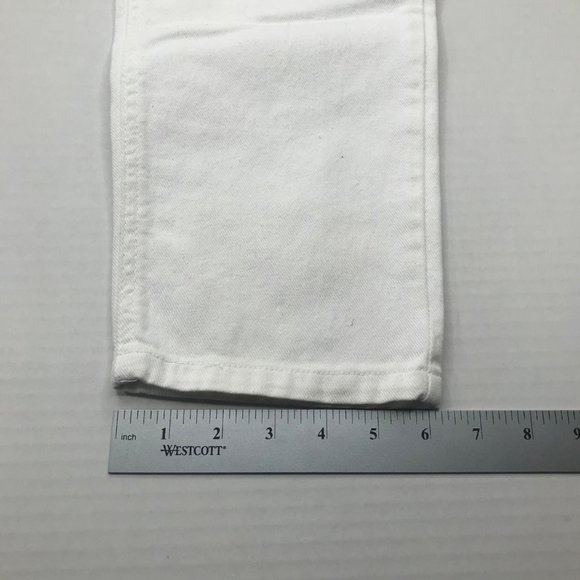 Liz Claiborne Lizwear Women's 6 Petite Regular White Jean Preowned - Picture 9 of 12